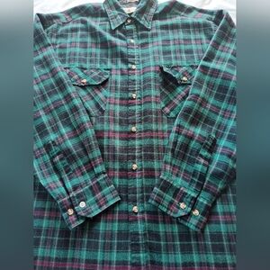 NORTHWEST TERRITORY Men's Button Up Flannel Shirt. Size XLT Long Sleeves.